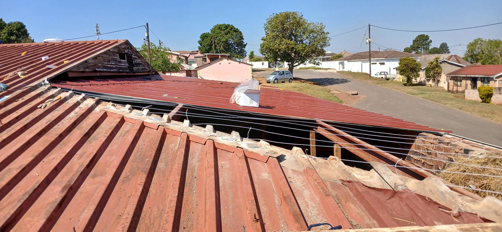 Public Hall Roof Installation - before photo 2